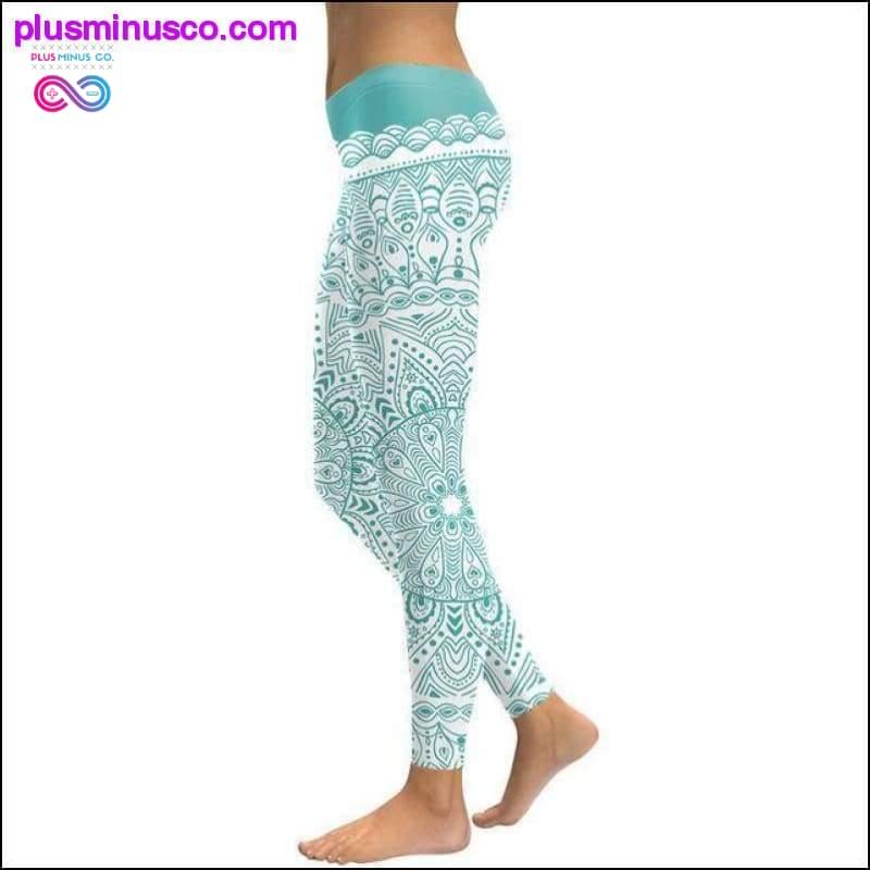 Дамски тесни клинове за йога с 3D печатна пейсли мозайка - plusminusco.com