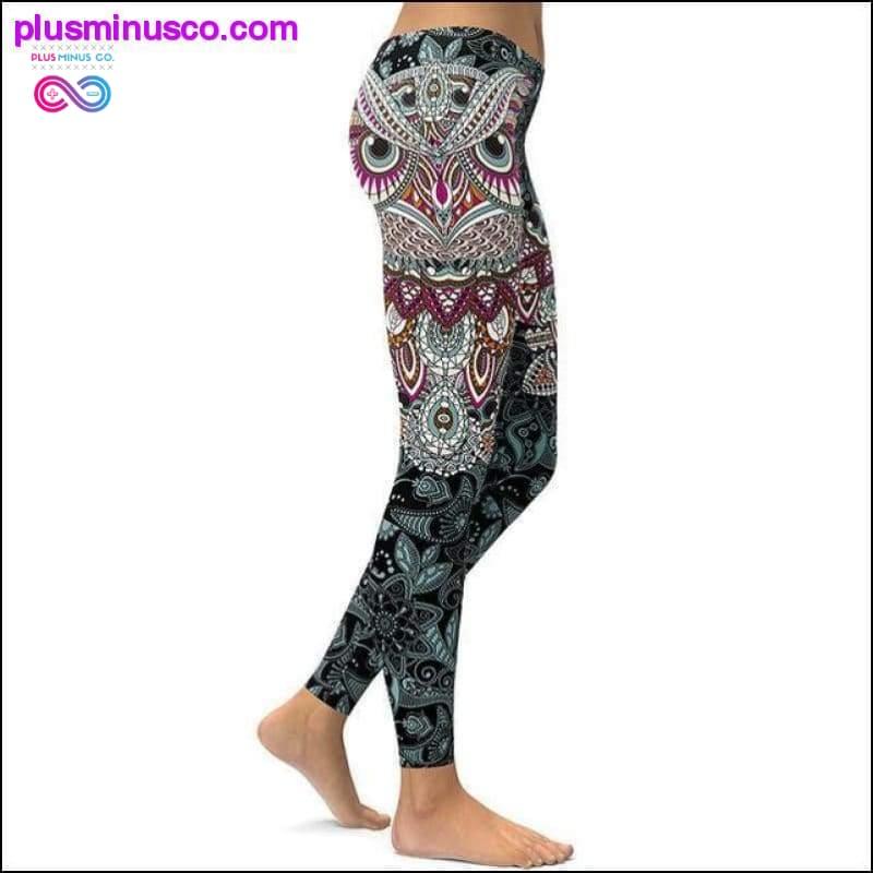 Жіночі вузькі легінси для йоги з 3D-друком Paisley Mosaic - plusminusco.com