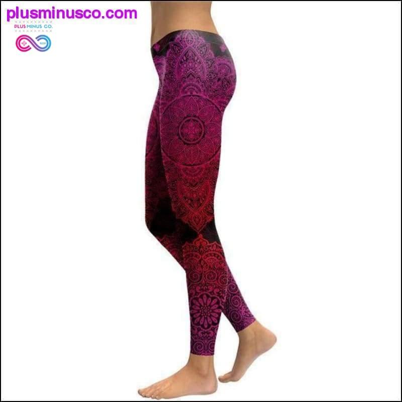 3D-trykt Paisley Mosaic yoga for kvinner Skinny leggings - plusminusco.com