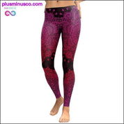 3D printed Paisley Mosaic women's yoga Skinny leggings - plusminusco.com