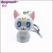 3D Sailor Moon Luna Cat Figure Anime Charms Porte-clés || -plusminusco.com