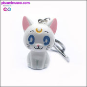 Přívěšek na klíče 3D Sailor Moon Luna Kočičí postava Anime Charms || - plusminusco.com