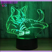 Color de luz nocturna LED acrílica transparente con ilusión visual 3D - plusminusco.com