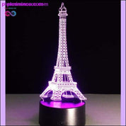 3D Görsel İllüzyon Şeffaf Akrilik LED Gece Lambası Renkli - plusminusco.com