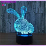 3D Visual Illusion Transparent Acrylic LED Night Light Litur - plusminusco.com