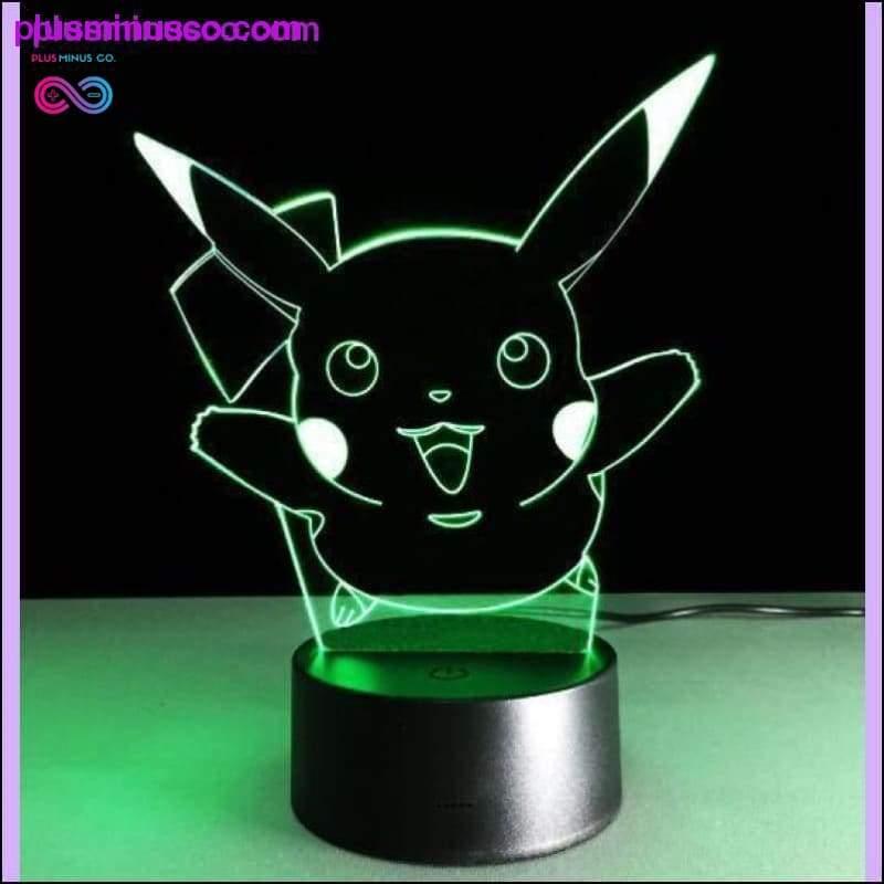 3D vizuální iluze Transparentní akrylová barva LED nočního světla - plusminusco.com