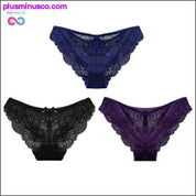 3pc/lot Sexy Panties Women Underwear Transparent Briefs Lace - plusminusco.com
