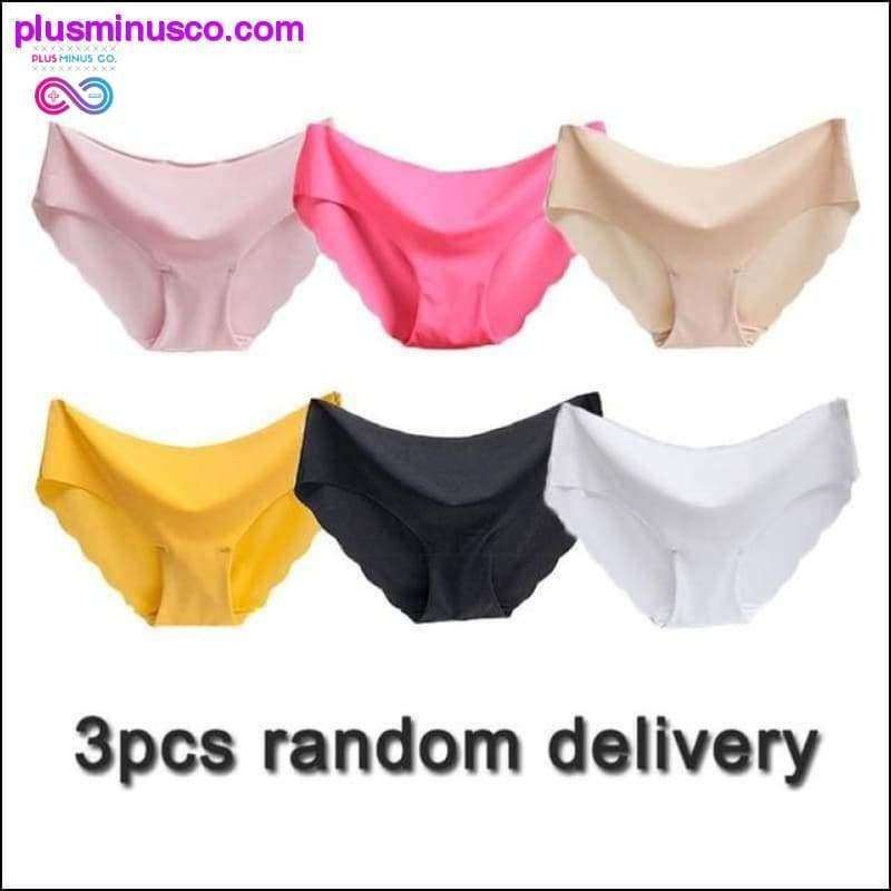 3pcs/lot Sexy Panties For Women Briefs Set Seamless Lingerie - plusminusco.com