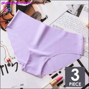 3pcs/lot Sexy Panties For Women Briefs Set Seamless Lingerie - plusminusco.com
