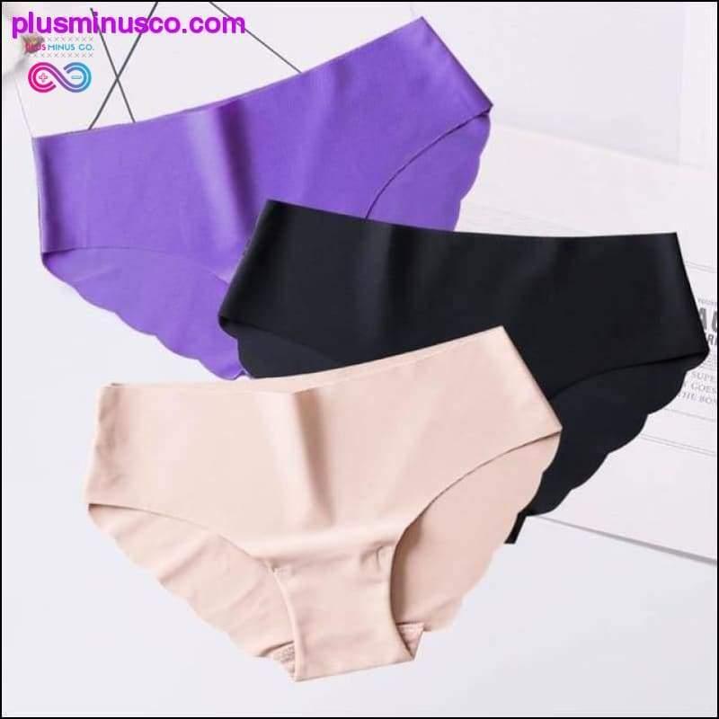 3pcs/lot Sexy Panties For Women Briefs Set Seamless Lingerie - plusminusco.com