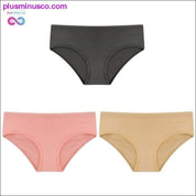 3PCS/Set Women's Panties Cotton Underwear Solid Color Briefs - plusminusco.com