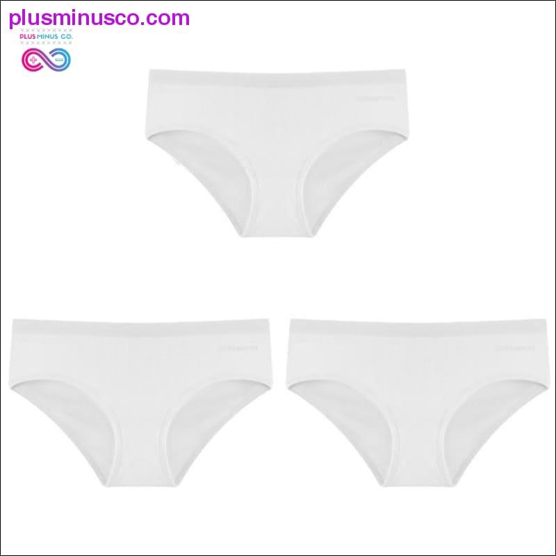 3PCS/Set Women's Panties Cotton Underwear Solid Color Briefs - plusminusco.com