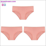 3PCS/Set Women's Panties Cotton Underwear Solid Color Briefs - plusminusco.com