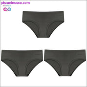 3PCS/Set Women's Panties Cotton Underwear Solid Color Briefs - plusminusco.com