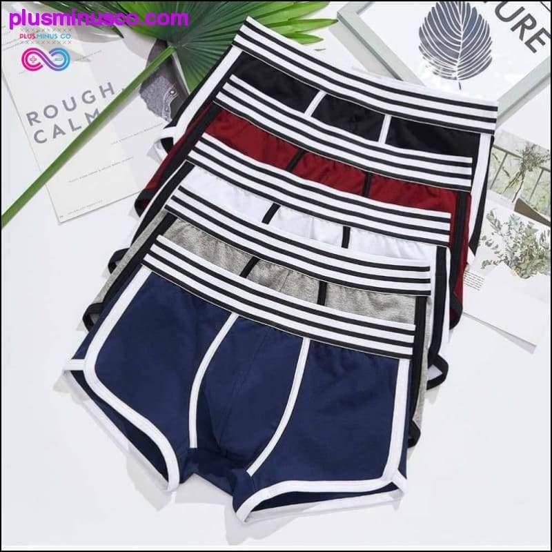 4 pcs/lot Men Underwear boxer cotton Cuecas Boxers Mens - plusminusco.com