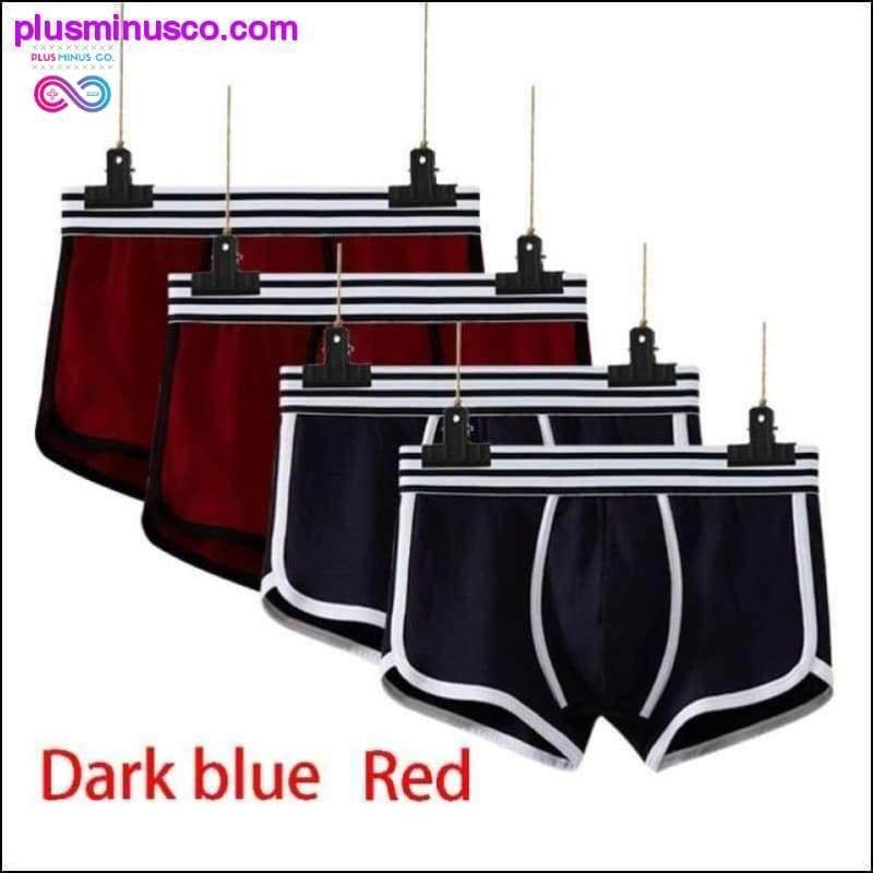 4 pcs/lot Men Underwear boxer cotton Cuecas Boxers Mens - plusminusco.com