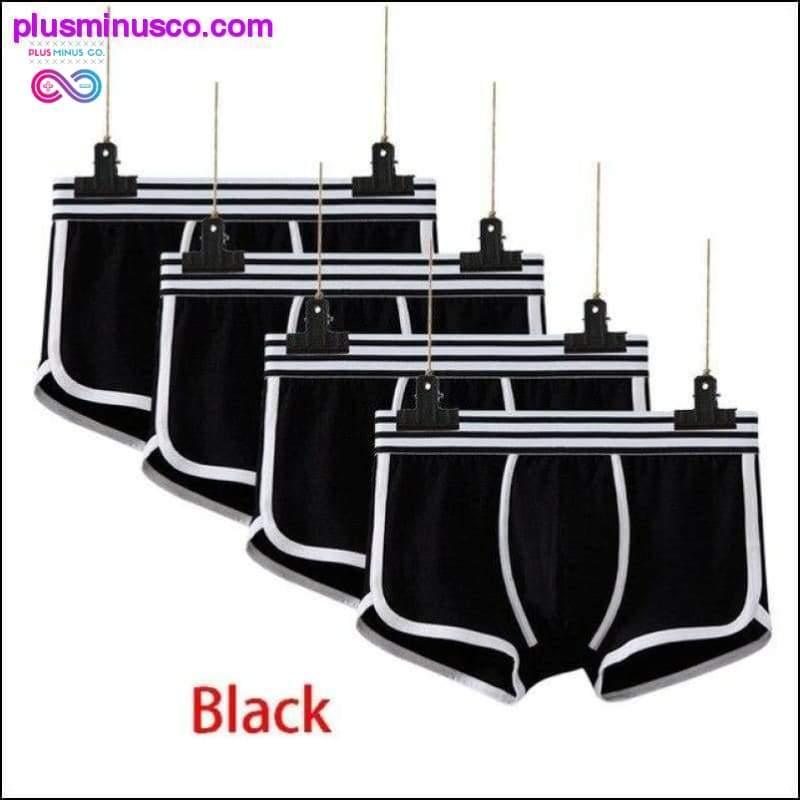 4 pcs/lot Men Underwear boxer cotton Cuecas Boxers Mens - plusminusco.com