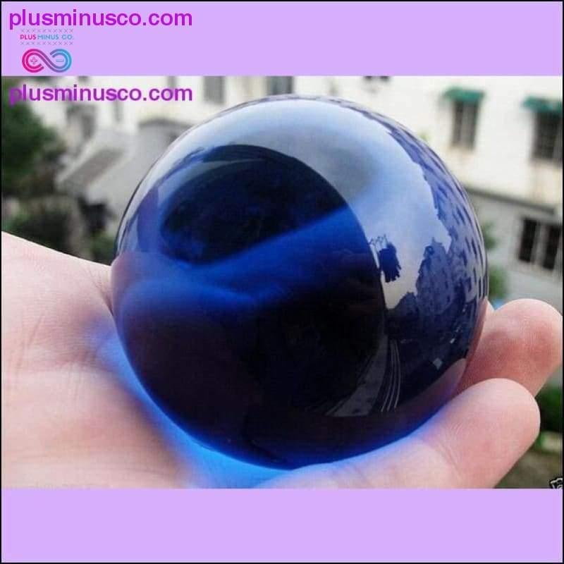 40mm Blue Asian Quartz Crystal Glass Feng shui/Healing - plusminusco.com