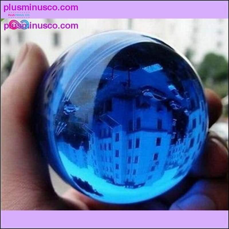 40 mm zils Āzijas kvarca kristāla stikls Fen shui/Healing — plusminusco.com