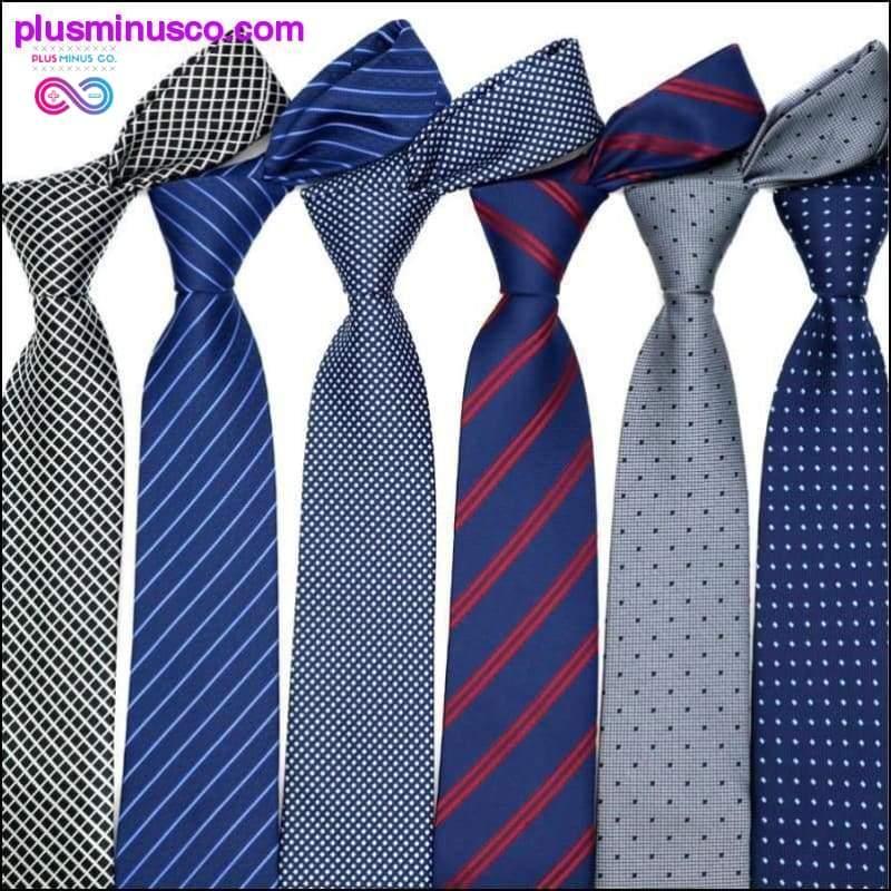 46 Έκπτωση χρωμάτων Ανδρικές γραβάτες 7 εκατοστών Πολυεστερικές ρίγες Polka - plusminusco.com