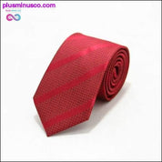 Розпродаж 46 кольорів, 7 см, чоловічі краватки, поліестер, пляма, смужки, горошок - plusminusco.com