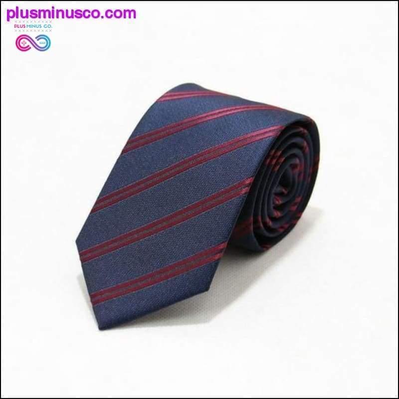 Розпродаж 46 кольорів, 7 см, чоловічі краватки, поліестер, пляма, смужки, горошок - plusminusco.com