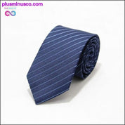 46 Couleur Vente 7CM Hommes Cravates Polyester Tache Rayures Polka - plusminusco.com