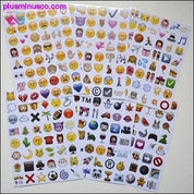 Paquete de 48 pegatinas Emoji - plusminusco.com