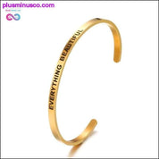4mm Fashion Inspirational Bracelet Bangle "Love - plusminusco.com