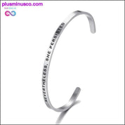 4mm Fashion Inspirational Bracelet Bangle "Love - plusminusco.com