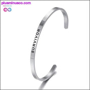 4mm Fashion Inspirational Bracelet Bangle "Love - plusminusco.com