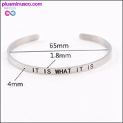 4mm Fashion Inspirational Bracelet Bangle "Love - plusminusco.com
