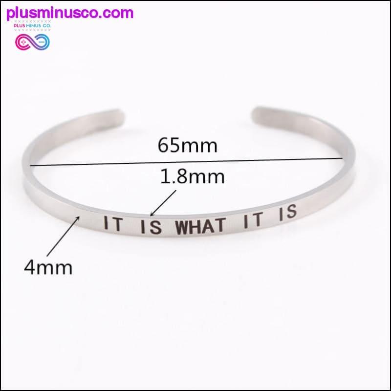 4mm Fashion Inspirational Bracelet Bangle "Love - plusminusco.com