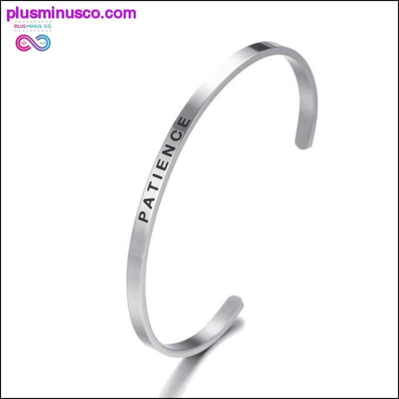 4mm Fashion Inspirational Bracelet Bangle "Love - plusminusco.com