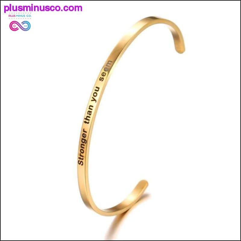 4mm Fashion Inspirational Bracelet Bangle "Love - plusminusco.com