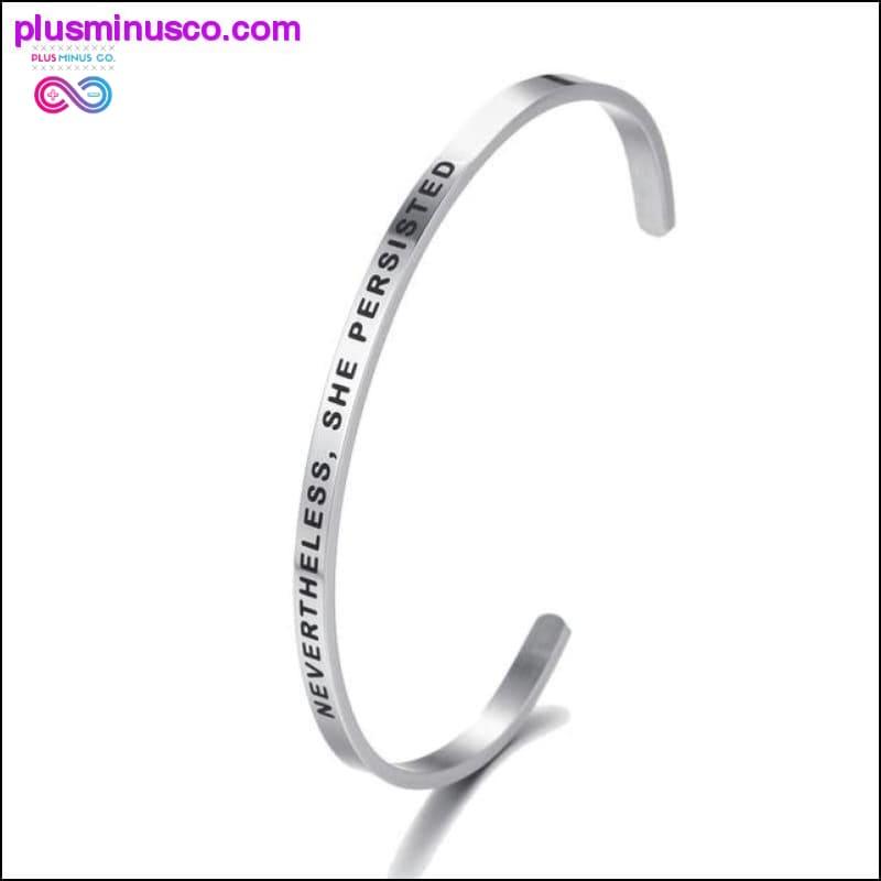 4mm Fashion Inspirational Bracelet Bangle "Love - plusminusco.com