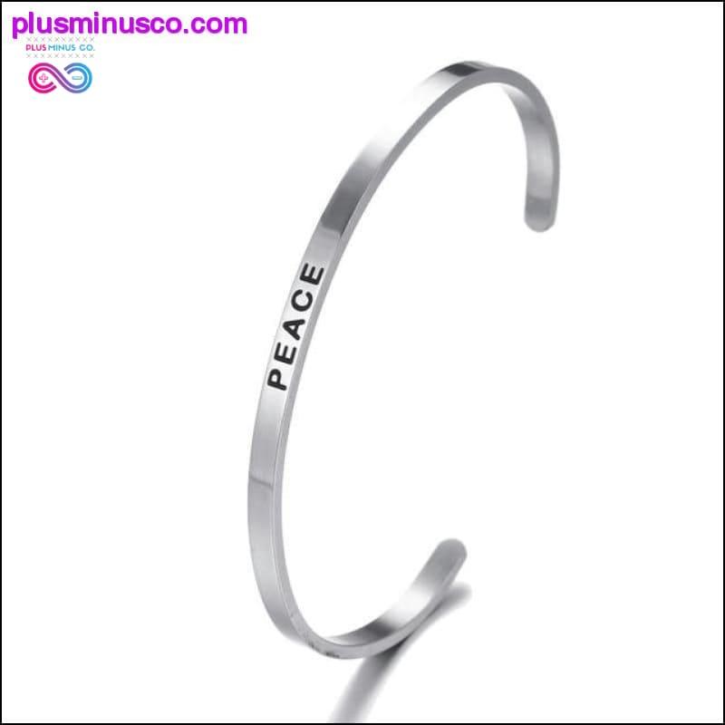 Модный вдохновляющий браслет "Love" диаметром 4 мм - plusminusco.com