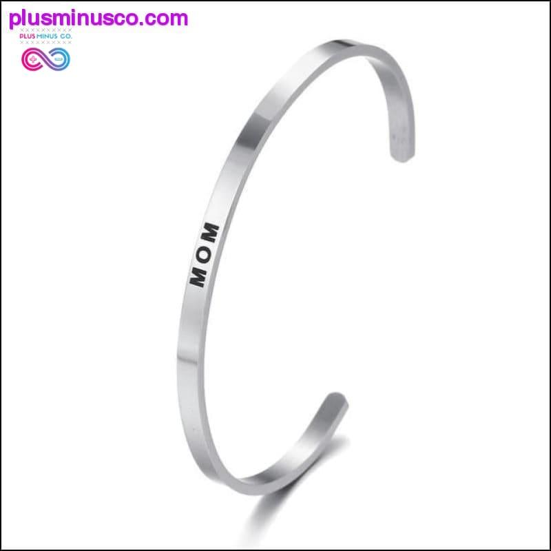 4mm Fashion Inspirational Bracelet Bangle "Love - plusminusco.com
