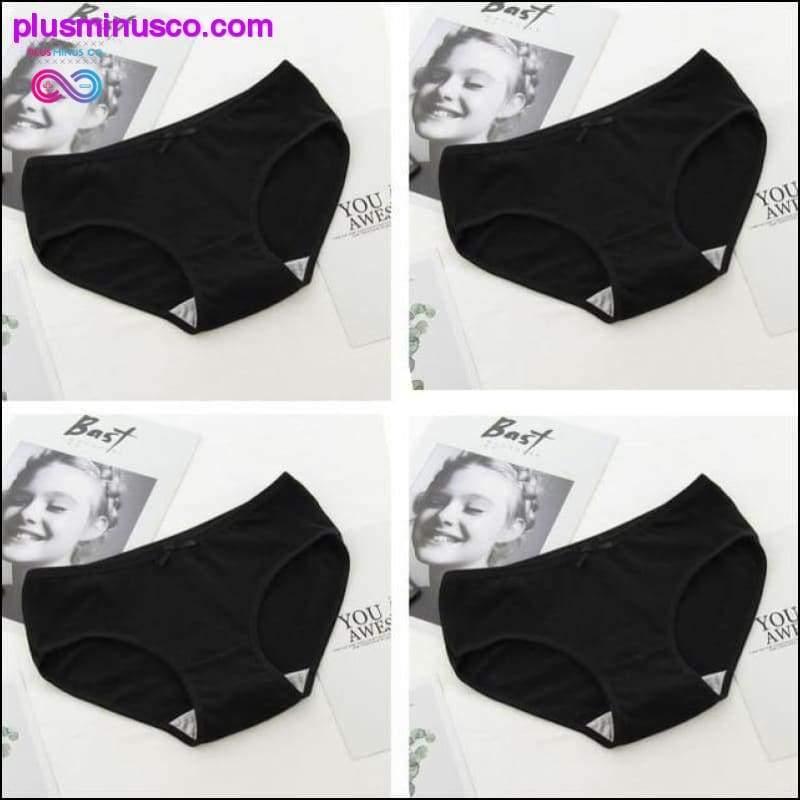 Tersedia 4 pcs Celana Dalam Katun Bernapas Dengan Ukuran Plus - plusminusco.com