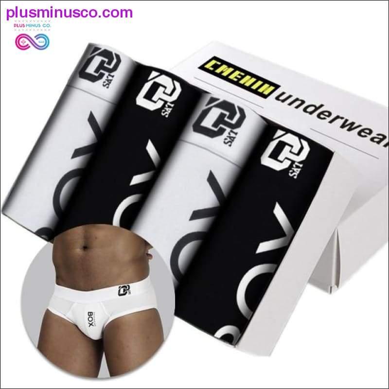 4Pcs/lot Men Briefs Cotton Sexy Underwear Men Jockstrap - plusminusco.com