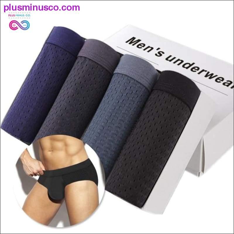 4Pcs/lot Men Briefs Cotton Sexy Underwear Men Jockstrap - plusminusco.com