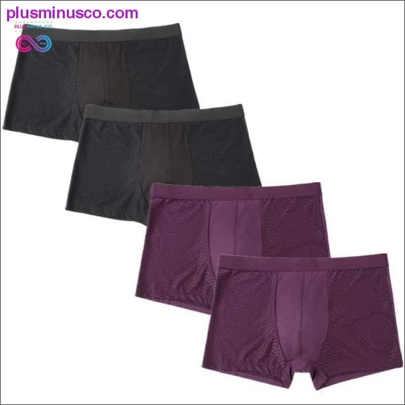 4 unids/lote bragas para hombre calzoncillos para hombre pantalones cortos para hombre - plusminusco.com