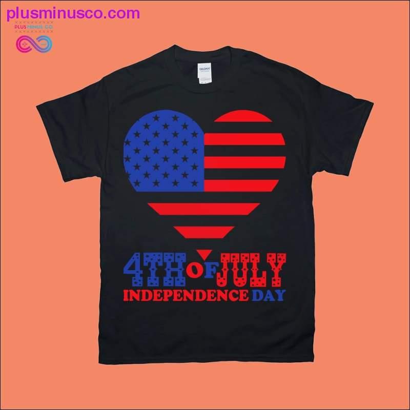 4. juli | Uavhengighetsdag | Hjerte amerikansk flagg - plusminusco.com