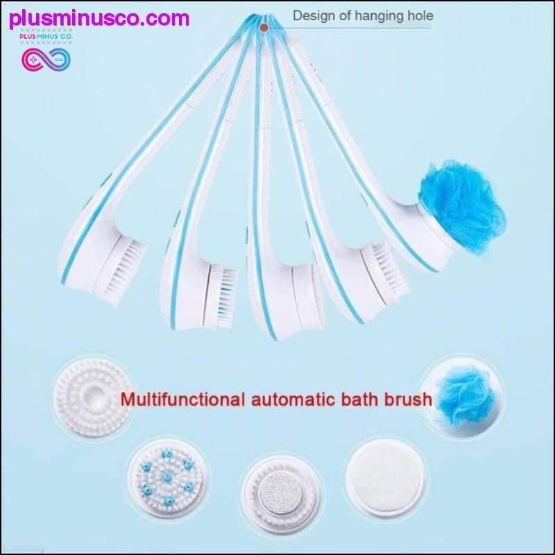 5 In 1 Electric Bath Shower Brush Exfoliation Spin Spa - plusminusco.com