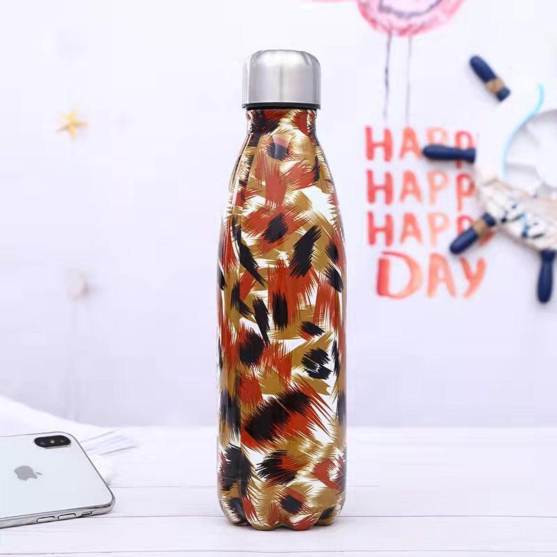 500ml Sports Pot 304 Stainless Steel Creative Portable Coke Bottle Bowling Outdoor Insulated Cup Water Bottle - plusminusco.com