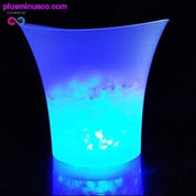 5L 3Colors LED RGB Light Nababago ang Ice Bucket Champagne - plusminusco.com