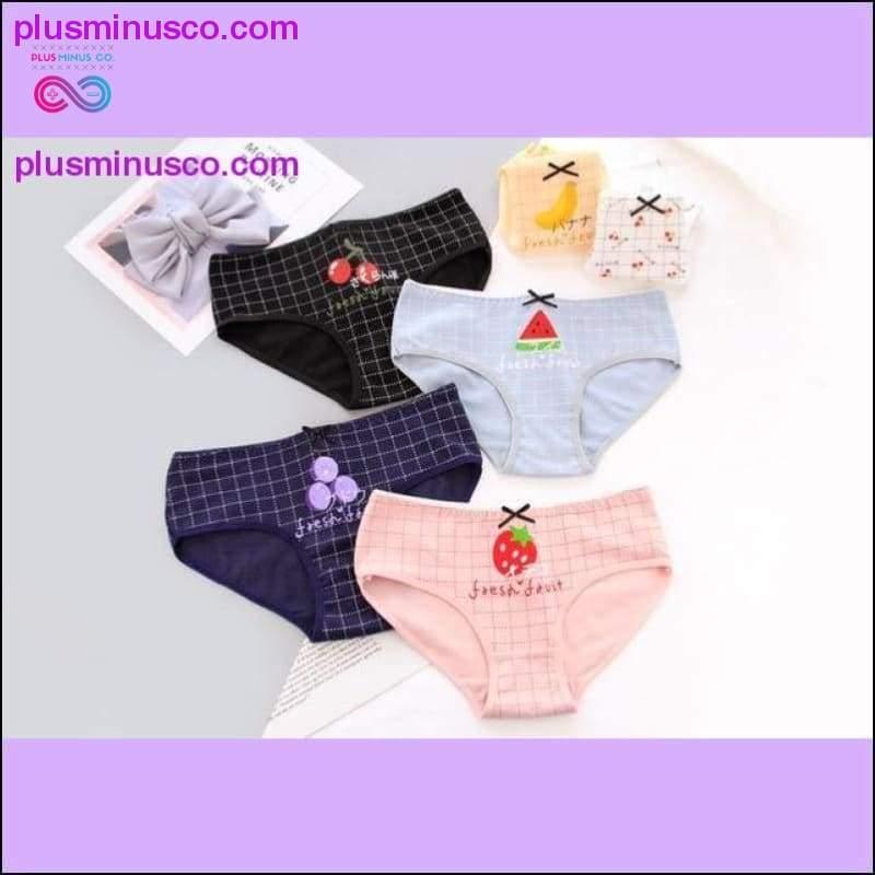 5Pcs/lot New Panties Women Underwear Cotton Briefs Seamless - plusminusco.com