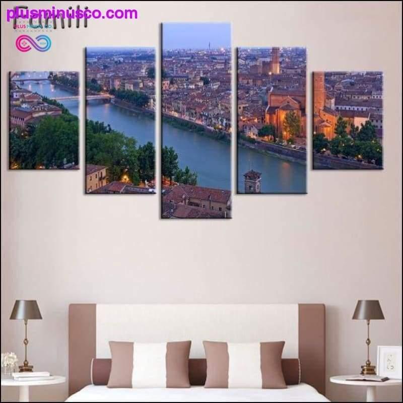 set Tuscany Italy Meadows flowers nature landscape - plusminusco.com