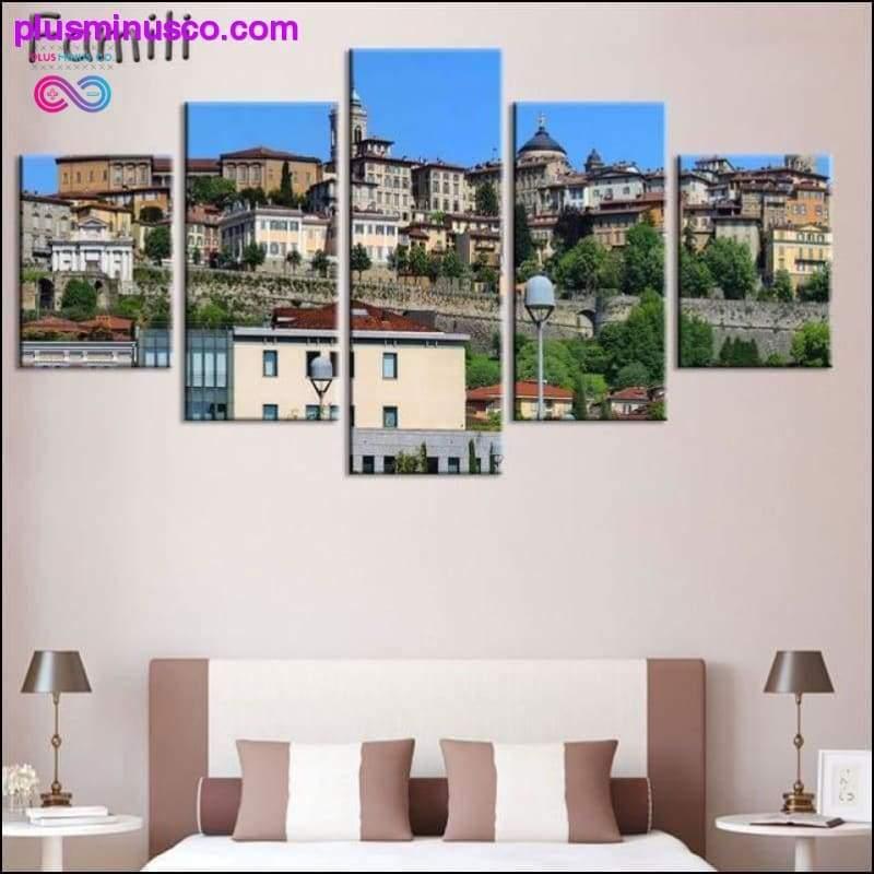 set Tuscany Italy Meadows flowers nature landscape - plusminusco.com