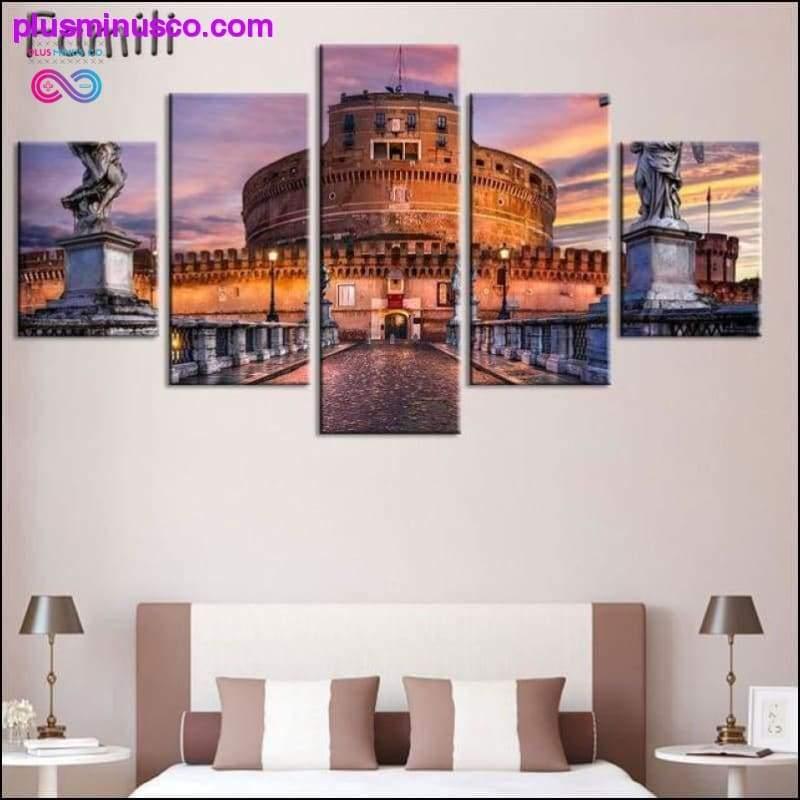 set Tuscany Italy Meadows flowers nature landscape - plusminusco.com